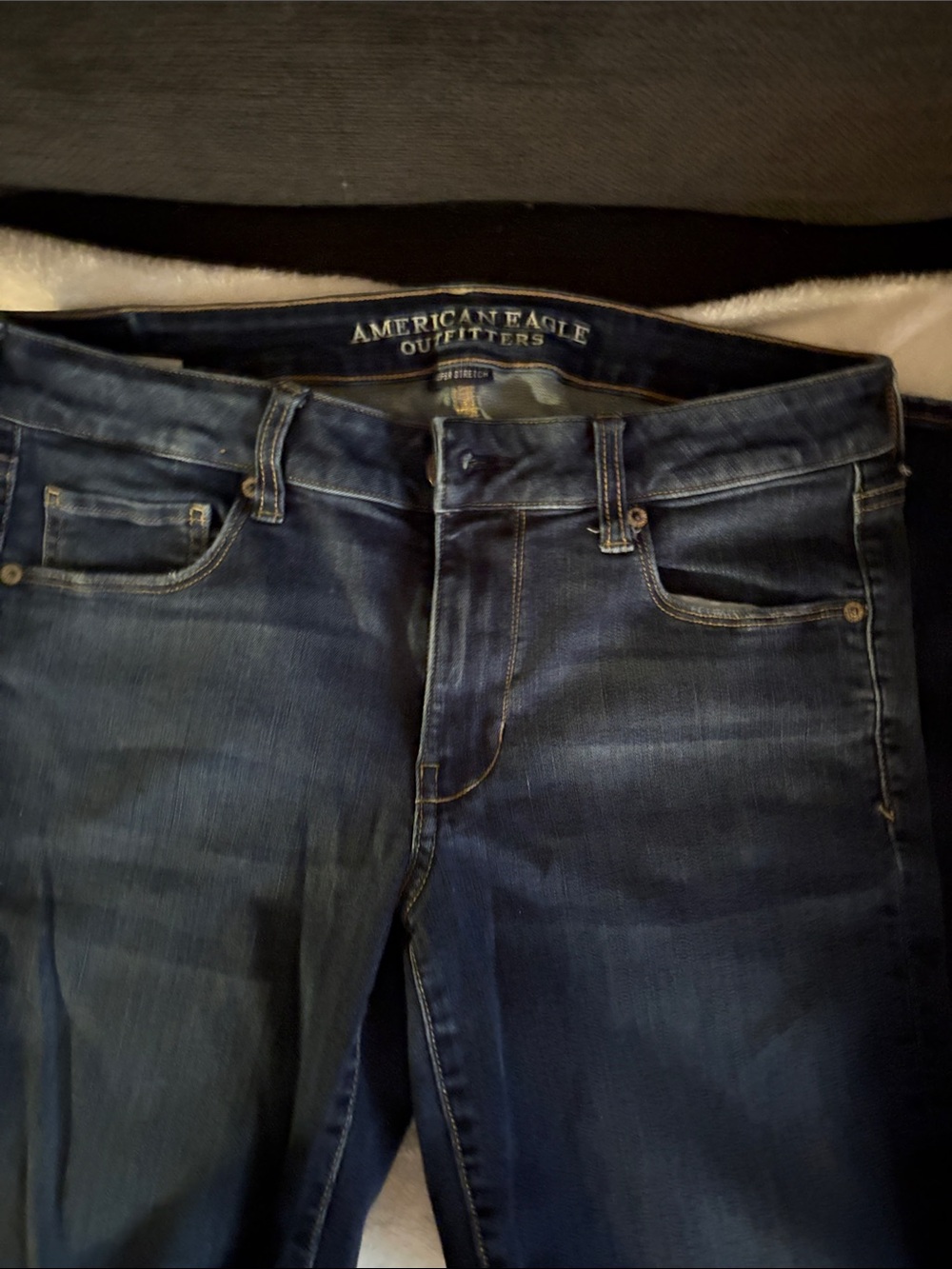 American Eagle Outfitters Women's Dark Wash Straight Leg Jeans